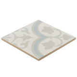 Lapaz Ornate Silver 9x9 Matte Porcelain Tile - Lux Tile
