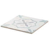 Lapaz Stella Blue 9x9 Matte Porcelain Tile - Mediterranean Encaustic Look