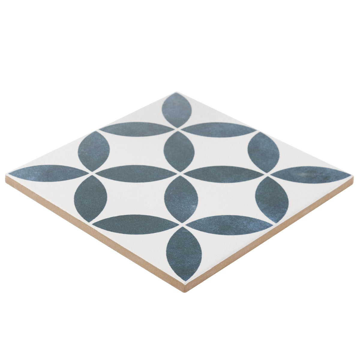 Lapaz Petals Blue 9x9 Matte Porcelain Tile - Lux Tile