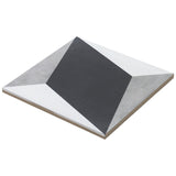 Cascais Block Gray 9x9 Matte Porcelain Tile by Lux Tile