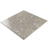 Rizo Tortora Gray 24x24 Terrazzo Look Semi-Polished Porcelain Tile