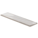 Axelle Ice White 3x12 3D Glossy Ceramic Subway Tile - Lux Tile