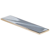 Axelle Misty Gray 3x12 3D Glossy Ceramic Subway Tile - Lux Tile