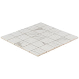 Versilia Statuario Matte Porcelain Mosaic Tile - 2x2