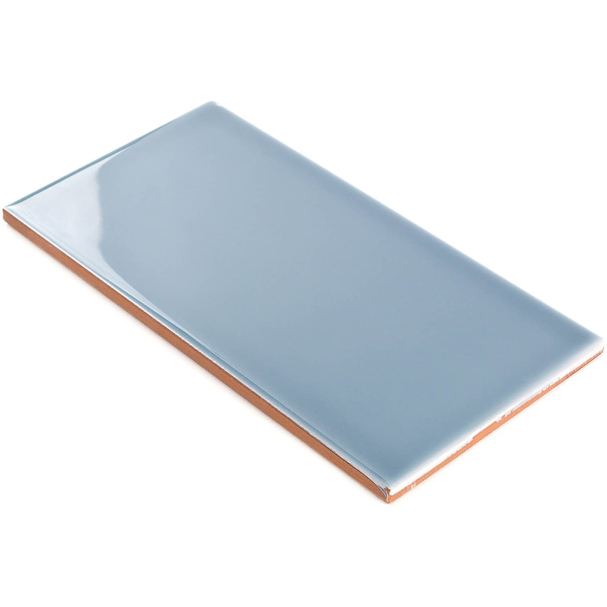 Vector Azul Blue 4x8 Polished Ceramic Subway Wall Tile