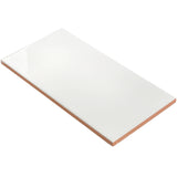 Vector Hueso White 4x8 Polished Ceramic Subway Tile - Lux Tile