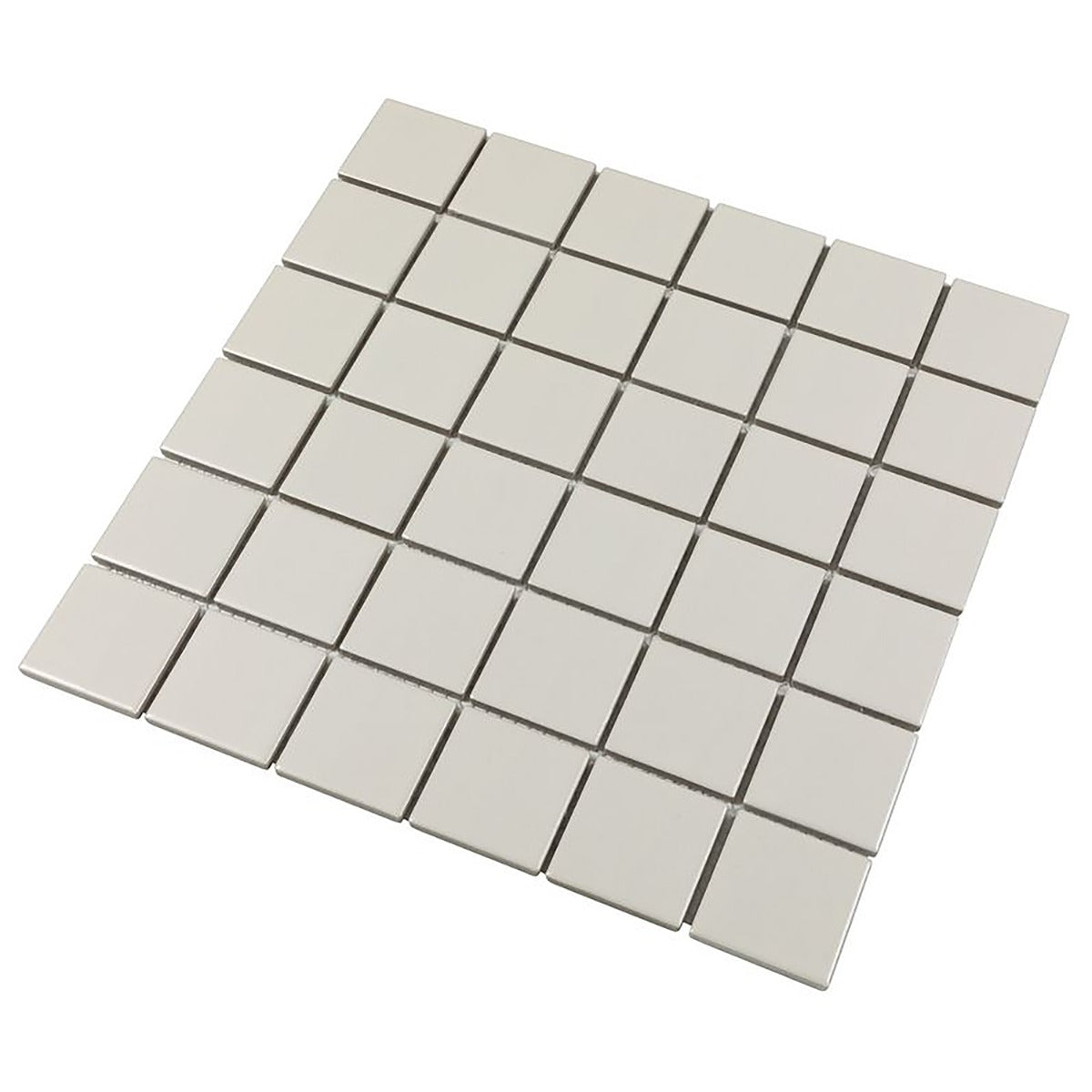Serenity Pearl Beige 2x2 Matte Porcelain Mosaic Tile - Lux Tile