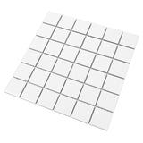 Serenity White 2x2 Matte Porcelain Mosaic Tile - Durable and Stylish