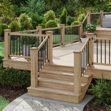 Deckorators 26 in. x .75 in. Satin Black Aluminum Square-Shaped Estate Baluster (100-Pack)