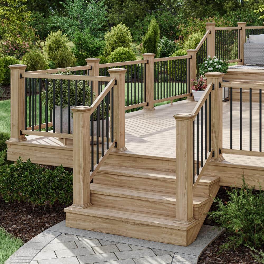 Deckorators 29 in. x .75 in. Satin Black Aluminum Square-Shaped Estate Baluster (10-Pack)