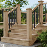 Deckorators 29 in. x .75 in. Satin Black Aluminum Square-Shaped Estate Baluster (10-Pack)