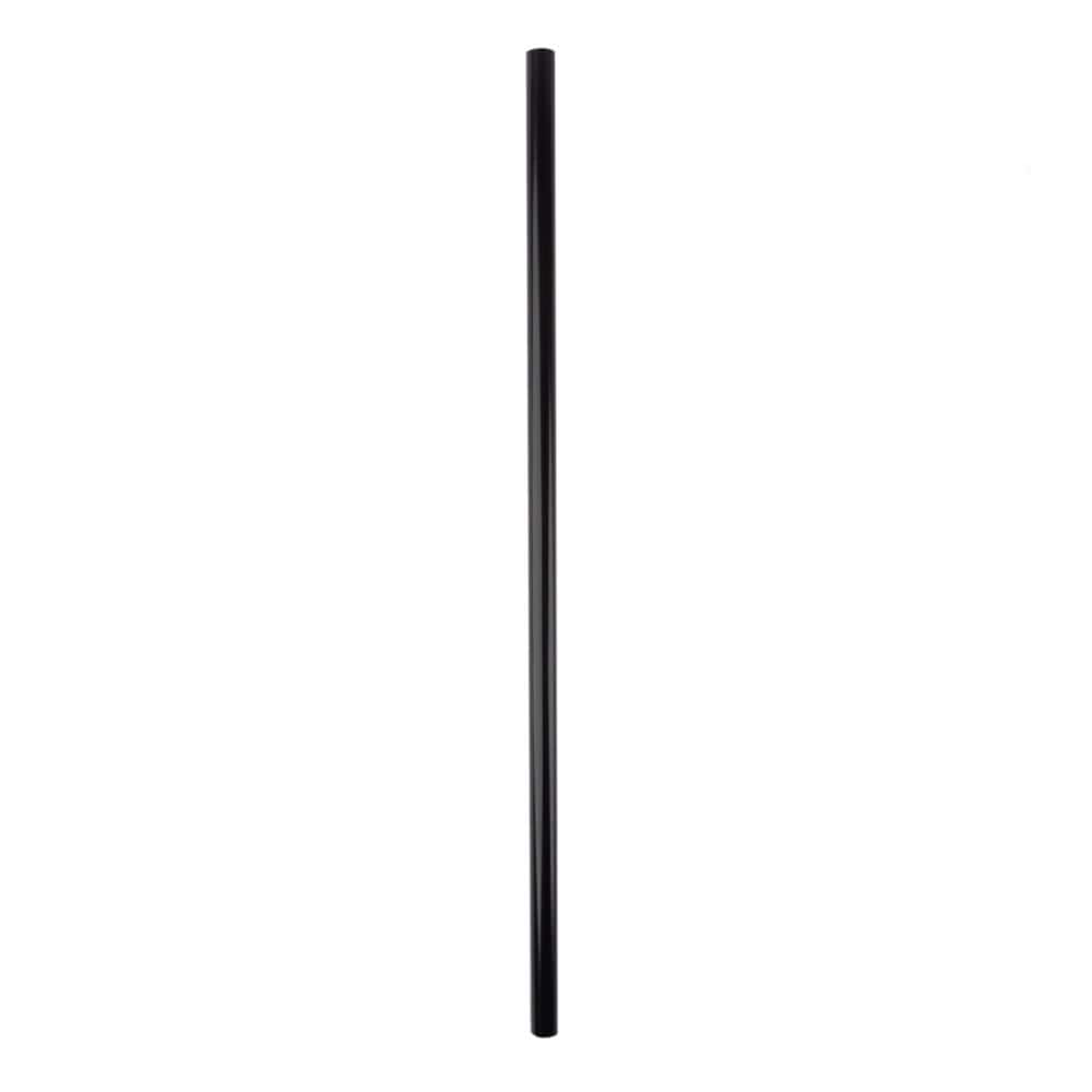 Deckorators 3/4 in. x 3/4 in. x 40 in. Satin Black Aluminum Round Classic Baluster (10-Pack)
