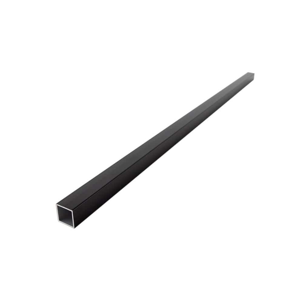 Deckorators 40 in. x .75 in. Satin Black Aluminum Square-Shaped Estate Baluster (10-Pack)