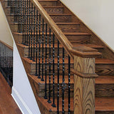 EVERMARK Stair Parts 1/2 in. Satin Black Flat Metal Baluster Shoe for Stair Remodel