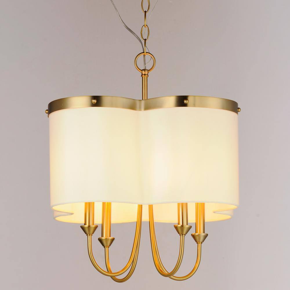 Maxim Lighting Clover 4-Light Brass Chandelier