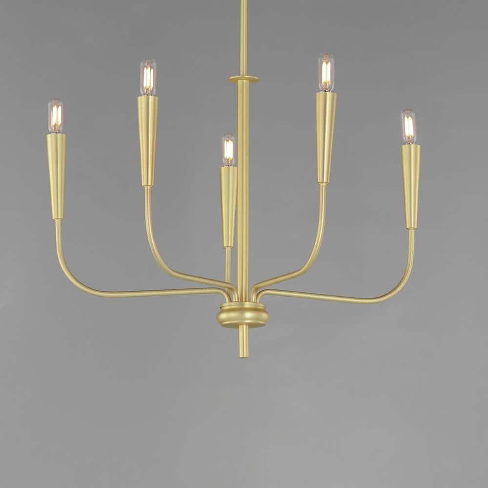 Maxim Lighting Vela 5-Light Satin Brass Chandelier