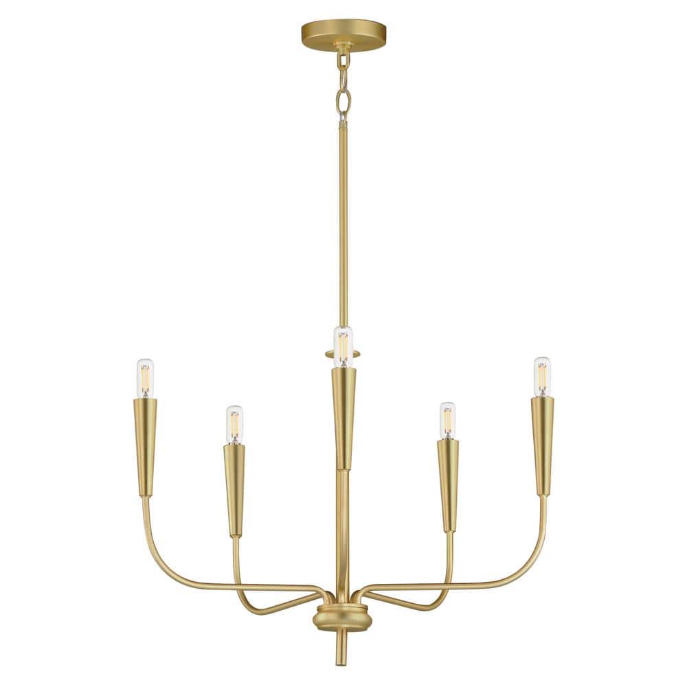 Maxim Lighting Vela 5-Light Satin Brass Chandelier