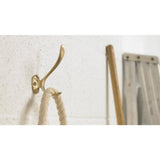 Richelieu Brushed/Satin Brass Coat Hook, 4-1/2 in. Wall-Mount