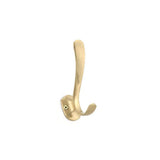 Richelieu Brushed/Satin Brass Coat Hook, 4-1/2 in. Wall-Mount