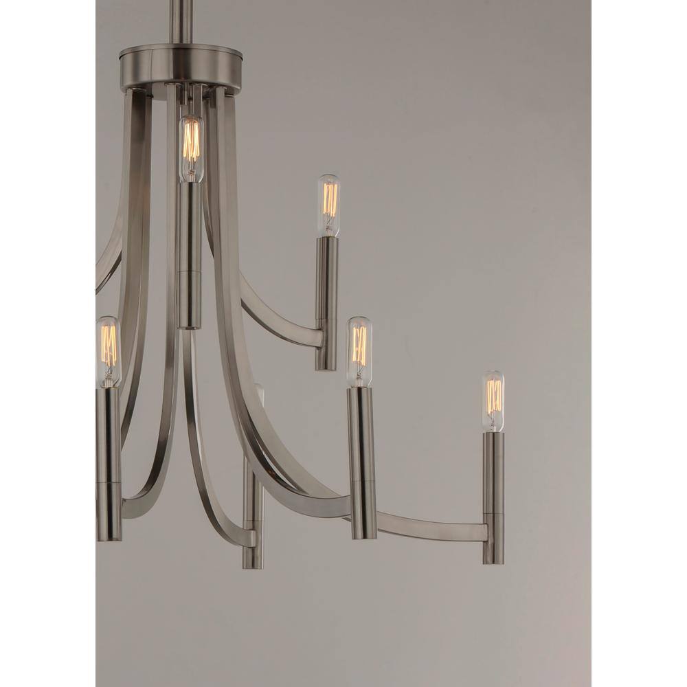 Maxim Lighting Lyndon 9-Light Satin Nickel Chandelier