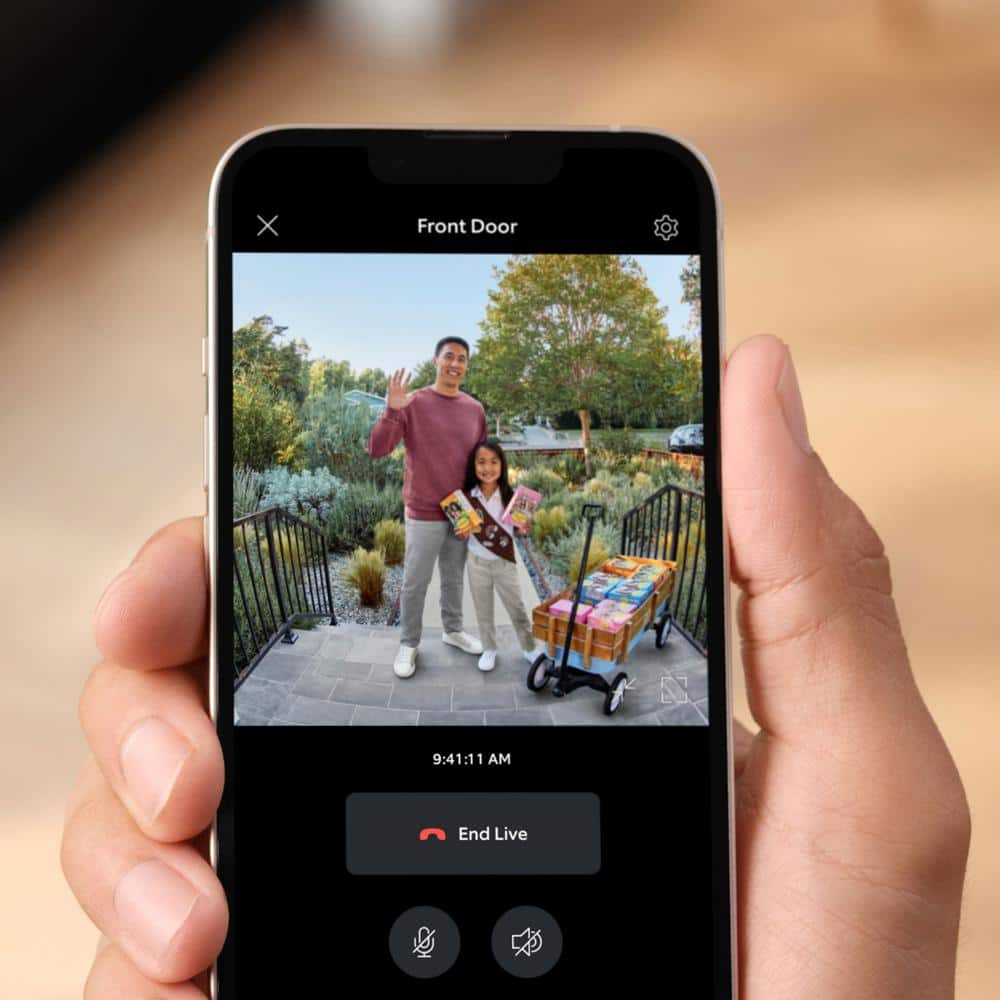 Ring Video-Doorbell Battery Plus with Stick Up Cam Battery, White