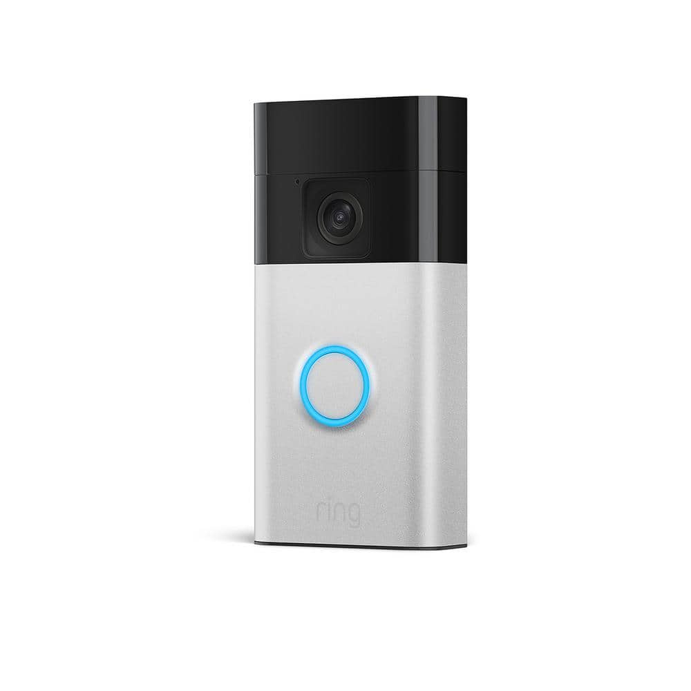 Ring Battery Doorbell with Head-to-Toe HD Video, Live View with 2-Way Talk, and Motion Detection-Satin Nickel, 2-Pack