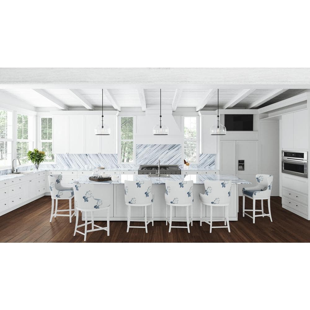 PELHAM & WHITE Keyport Shaker 36 in. W x 24 in. D x 34.5 in. H Plywood Tool-Free Ready To Assemble Sink Base Kitchen Cabinet in White