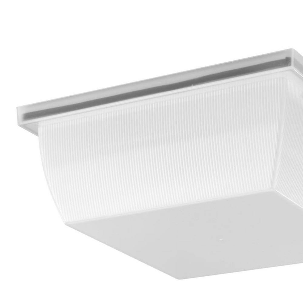 Progress Lighting Hard-Nox 11-in W White Outdoor Flush Mount Light