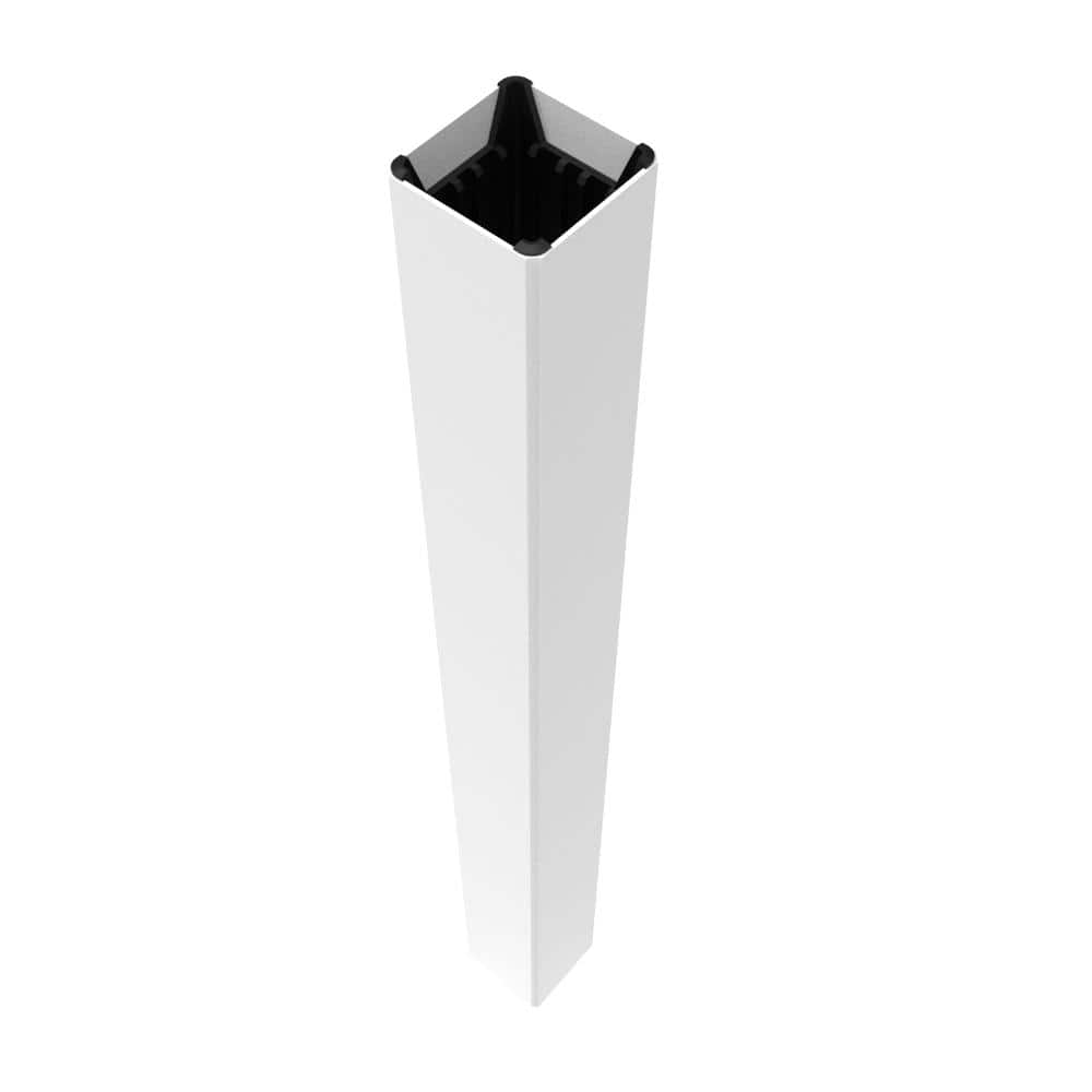 RDI Transform 5 in. x 5 in. x 54 in. Post Box in Satin White