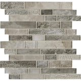 MSI Savoy Interlocking 12 in. x 12 in. x 8mm Glass Mesh-Mounted Mosaic Tile (10 sq. ft. / case)