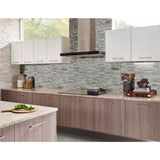 MS International Savoy Interlocking 12 x 12 x 8mm Glass Mosaic Wall Tile
