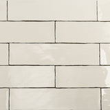 Lancaster Vanilla Cream 3x12 Polished Ceramic Subway Tile - Lux Tile