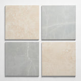 Fortunato Marfil Beige and Amani Gray 12x12 Matte Porcelain Checkerboard Tile