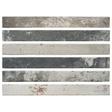Industrial Red Mix Matte Porcelain Tile - 2x18