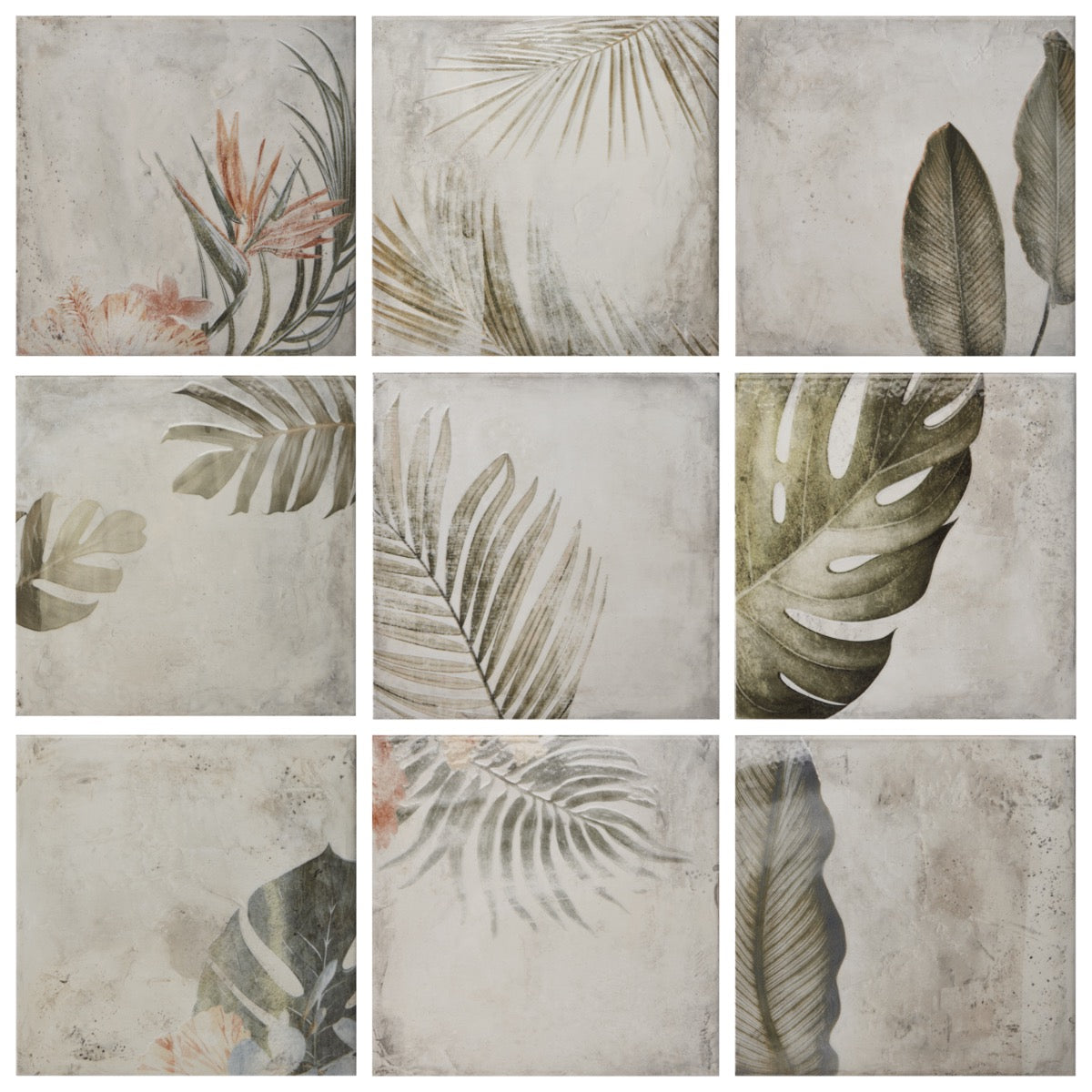 Angela Harris Wilder Light Deco 8x8 Matte Ceramic Tile