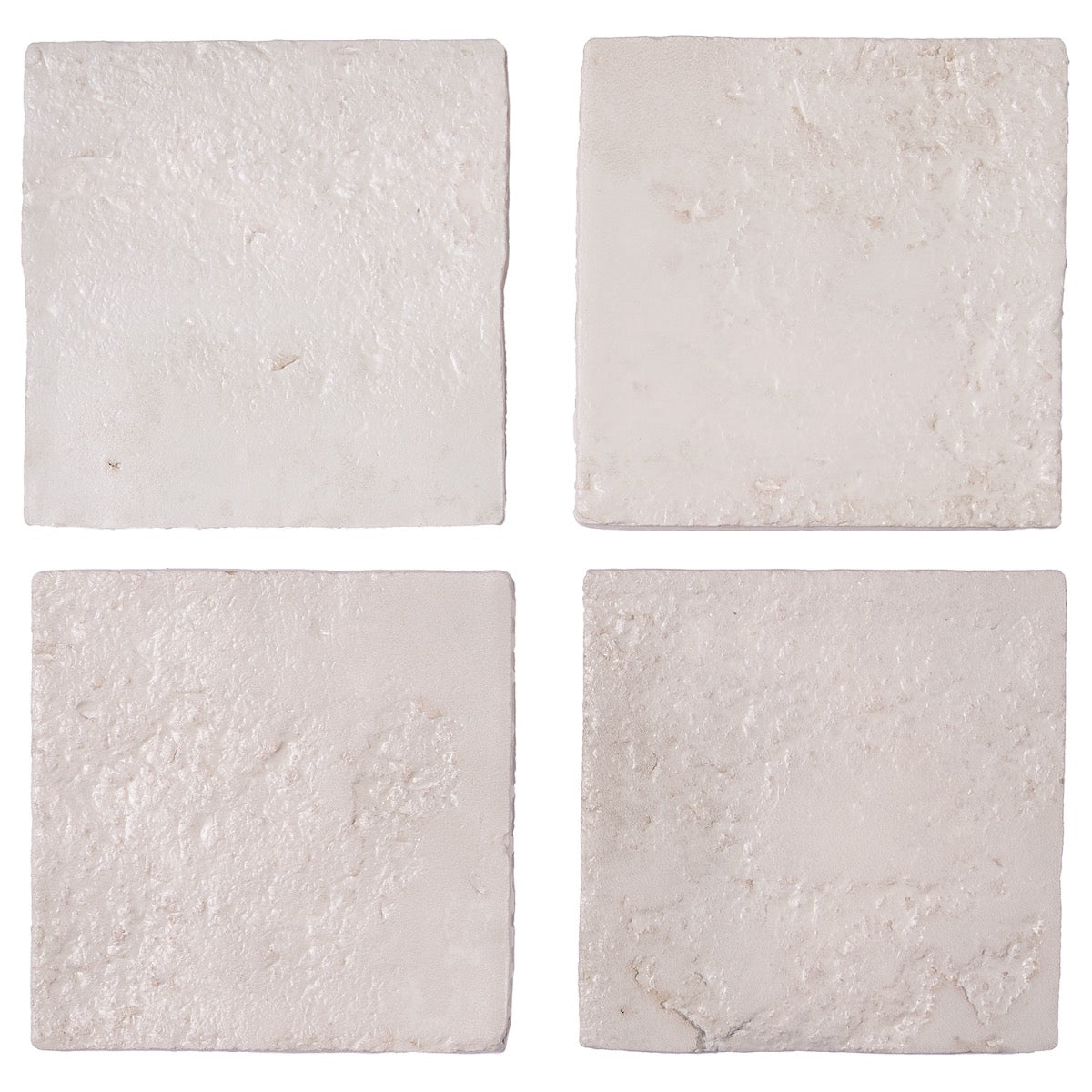 Navari White 5x5 Textured Matte Ceramic Tile - Tilebar
