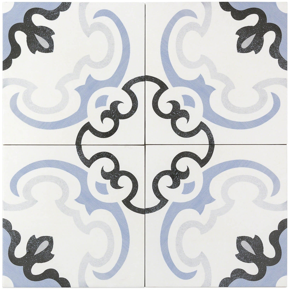 Bella Met Blue 9x9 Matte Porcelain Tile - Lux Tile