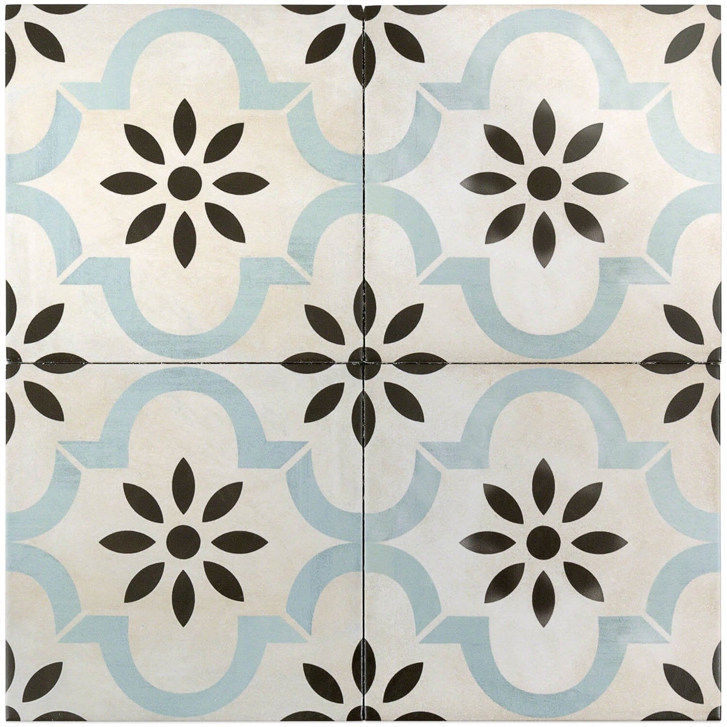 Bella Prado Blue 9x9 Matte Porcelain Tile for Residential and Commercial Use