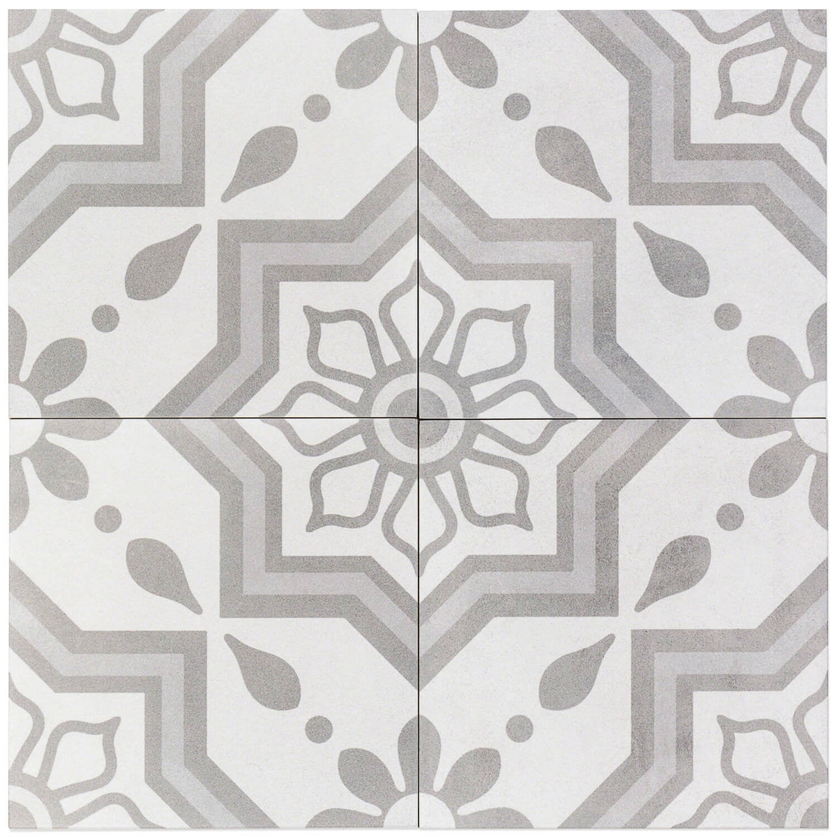 Cascais Silver Sky 9x9 Matte Porcelain Tile - Lux Tile