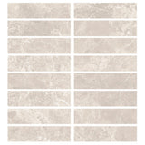 Lux Tile Marmo Perfetto Crema Beige 4x16 Semi-Polished Porcelain Tile