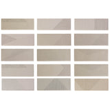 Lux Tile Enigma Gray Pearl 2x8 Textured Polished Ceramic Subway Tile