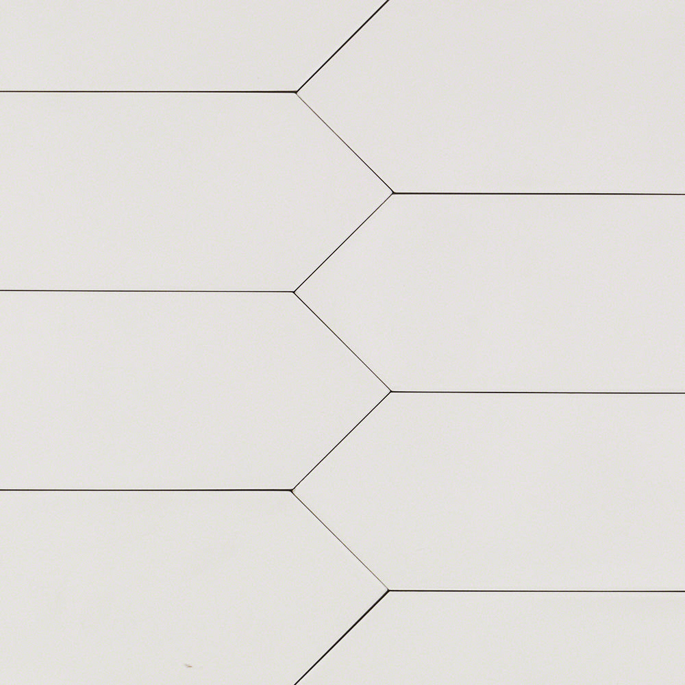 Lux Tile Aliante White 4x12 Picket Matte Porcelain Tile