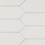 Lux Tile Aliante White 4x12 Picket Matte Porcelain Tile