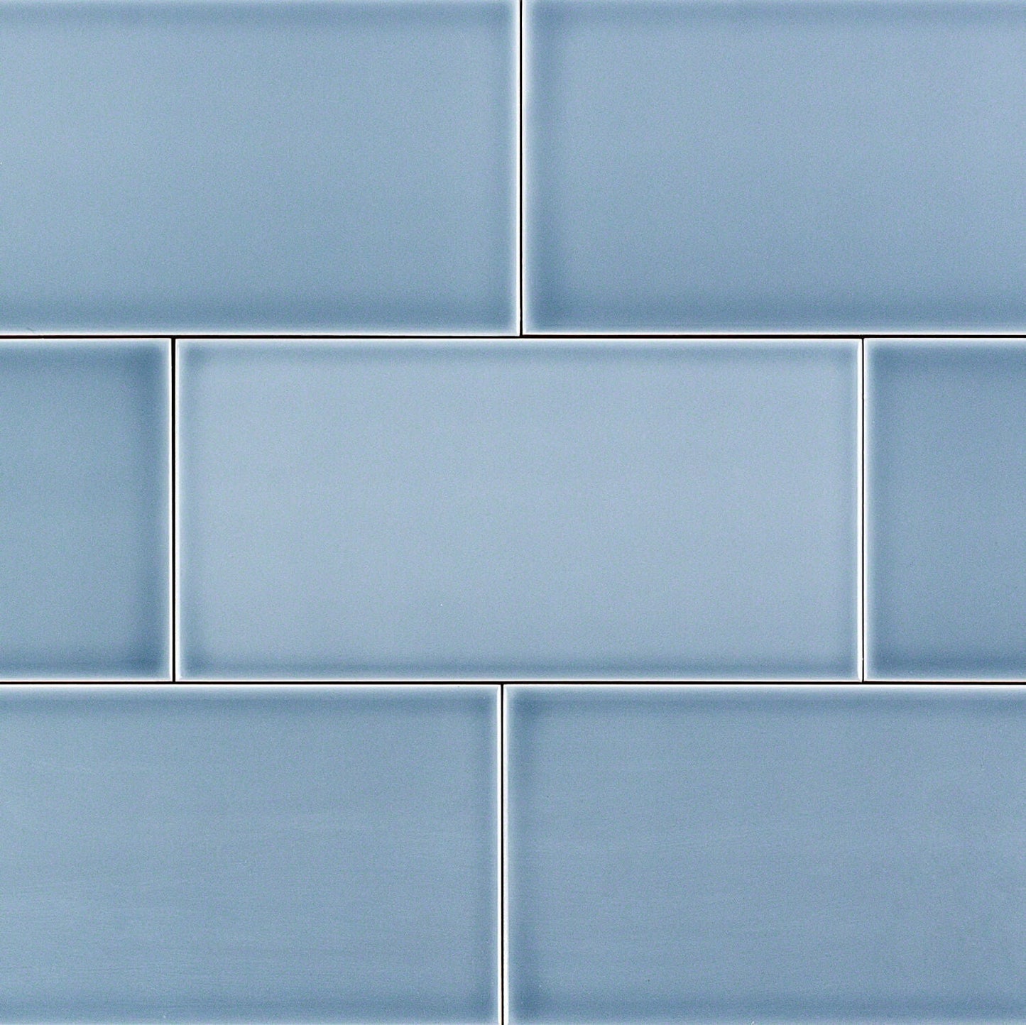 Vector Azul Blue 4x8 Polished Ceramic Subway Tile - Made in Spain