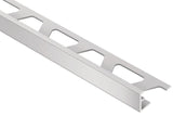 Schluter Systems SCHIENE 0.75-in W x 98.5-in L Satin Anodized Aluminum L-Angle Tile Edge Trim