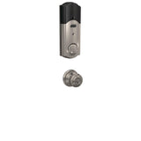 Schlage Camelot Satin Nickel Connect Wink Smart Deadbolt with Georgian Hall/Closet Knob, Z-Wave