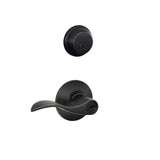 Schlage Accent Aged Bronze Single-Cylinder Deadbolt & Keyed Entry Lever Combo Pack, FB50N V ACC 716