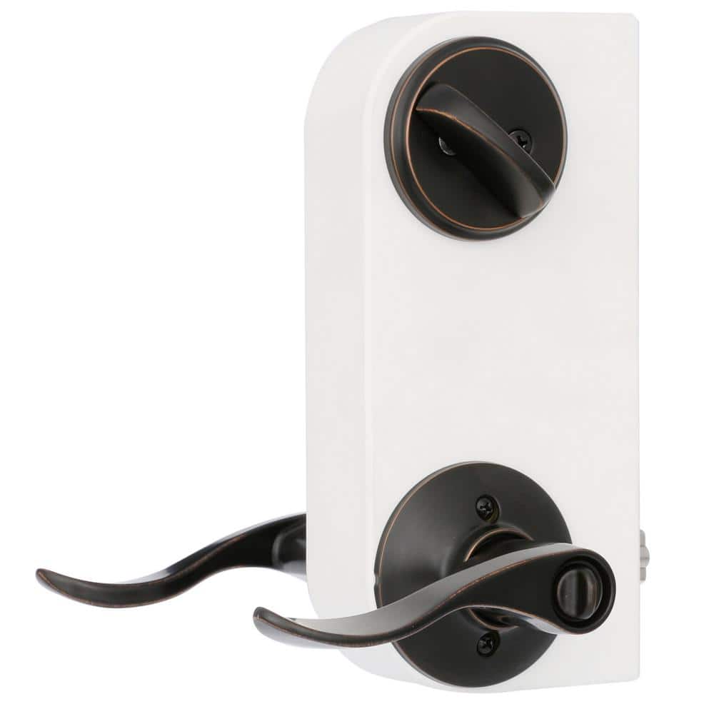 Schlage Accent Aged Bronze Single-Cylinder Deadbolt & Keyed Entry Lever Combo Pack, FB50N V ACC 716