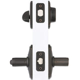 Schlage Camelot Aged Bronze Single Cylinder Deadbolt with Accent Entry Door Lever Combo Pack