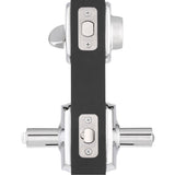 Schlage Greenwich Bright Chrome Single Cylinder Deadbolt with Broadway Entry Door Lever Combo Pack